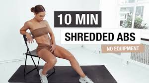 10 min shredded abs workout no