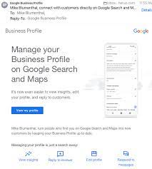 google s new business profile when