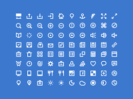 white icons by victor erixon on dribbble