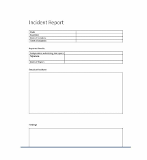 60 Incident Report Template Employee Police Generic