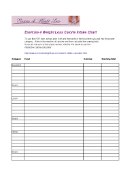 Weight Loss Calorie Intake Chart Edit Fill Sign Online