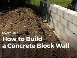 How To Build A Cinder Block Wall