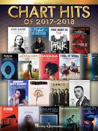 Hal Leonard Chart Hits Of 2017 2018 For Piano Vocal Guitar