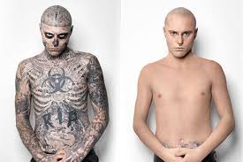 Tattoos on areas that see a lot of activity, such as your feet and your fingers, are much more likely to fade more quickly than tattoos on your back or chest for example. Tattooed Zombie Boy Before And After Tattoo Concealer Geekologie