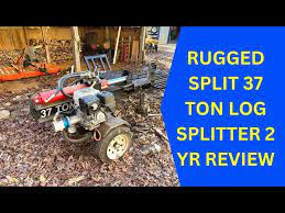 rugged split 37 ton log splitter 2 year