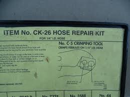 western hose repair crimping kit ck