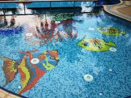 Glass Mosaic Tiles Swimming Pool Size