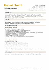 Microsoft resume templates give you the edge you need to land the perfect job. Professional Athlete Resume Samples Qwikresume