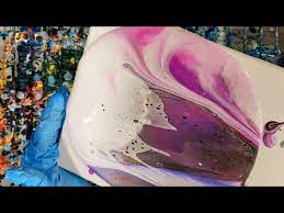 Acrylic Pouring With Color Shift Paints