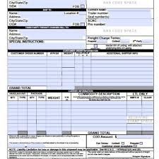 Download Blank Bill Of Lading Forms Pdf Word Excel