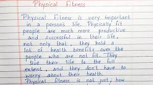 physical fitness essay writing