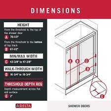 Semi Frameless Sliding Shower Door