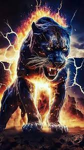 black panther thunder lightning