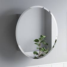 Bathroom Round Door Mirror Stainless