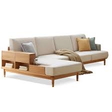 Rainger 4 Seater L Shape Sofa Natural