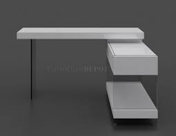 New york modern reception desk in white gloss. Cloud Modern Office Desk In White Gloss Glass By J M