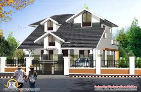 Contemporary Sloping Roof 2 Story House