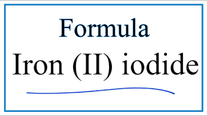 the formula for iron ii iodide