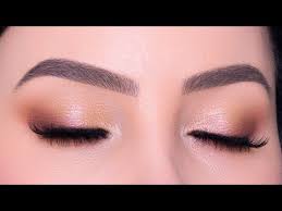 brown soft glam eye makeup look using