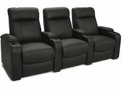 black home theater seat