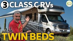 3 small cl c rvs with twin beds and