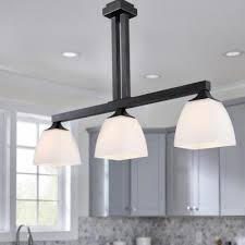 Hardwired hardware finishes come in your choice of black. Island Pendant Lights Lighting The Home Depot