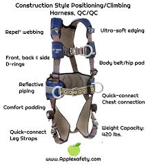 1113151 Exofit Nex Construction Style Positioning Climbing Harness Qc Qc