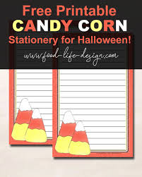 Free Printable Halloween Stationery Food Life Design