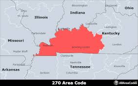 270 area code location map time zone