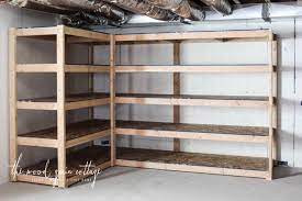 Diy Basement Basement Storage Shelves
