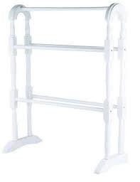 Free shipping on orders of $35+ and save 5% every day with your target redcard. Wooden 5 Bar Towel Rail Free Standing Bathroom Towel Holder Stand Storage White Ebay