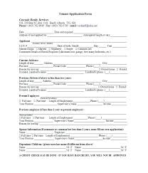 Tenant Application Form Samples Tenancy Check Out Template