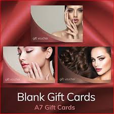 gift voucher beauty salon blank cards
