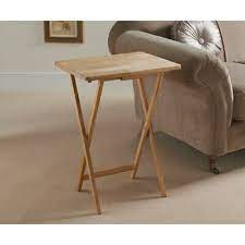Rubberwood Folding Table Perfect Side