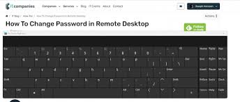 change pword in remote desktop
