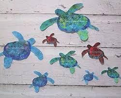 Sea Turtle Wall Decal Sets Tropical