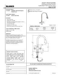 Kitchen faucets blanco from alibaba.com to create an ergonomic design in your space the. Blanco Contemporary Kitchen Faucet With Pull Down Spray 157 028 User Manual Manualzz