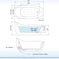 Air Bubble Free Standing Bathtub