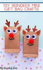 I thought it was adorable. Gift Bag Reindeer Craft My Nourished Home
