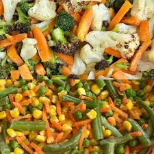 frozen vegetables in air fryer mixed