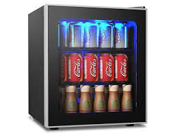 It will free up storage in your refrigerator while having consistent temperatures and leaving room for other things. 60 Can Beverage Refrigerator Beer Wine Soda Drink Cooler Mini Fridge Glass Door Newegg Com