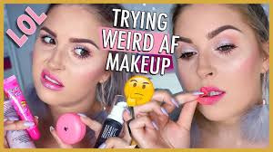 trying weird gimmicky viral makeup