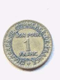 Monnaie ancienne Bon pour 1 francs 1923 | eBay