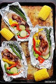 grilled barbecue en and vegetable