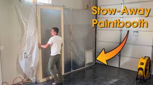 collapsible garage paint booth diy