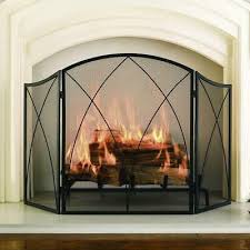 arched 3 panel fireplace screen