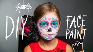 diy face paint sugar skull makeup for