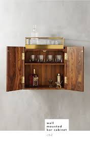 Wall Mounted Bar Cabinet Cb2 Design