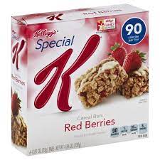 special k red berries cereal bars