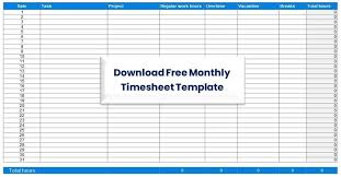 employee timesheet templates